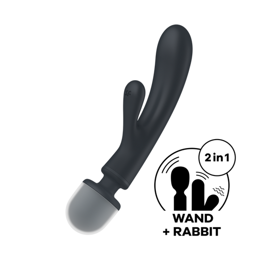 Vibromasseur rabbit et wand - Triple Lover