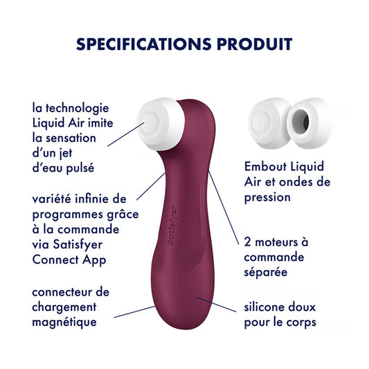 Pro 2 Génération 3 - Connect App et vibration - Vin rouge