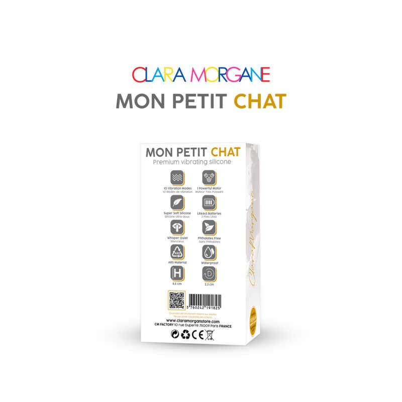 Mini vibromasseur Mon petit chat - Noir