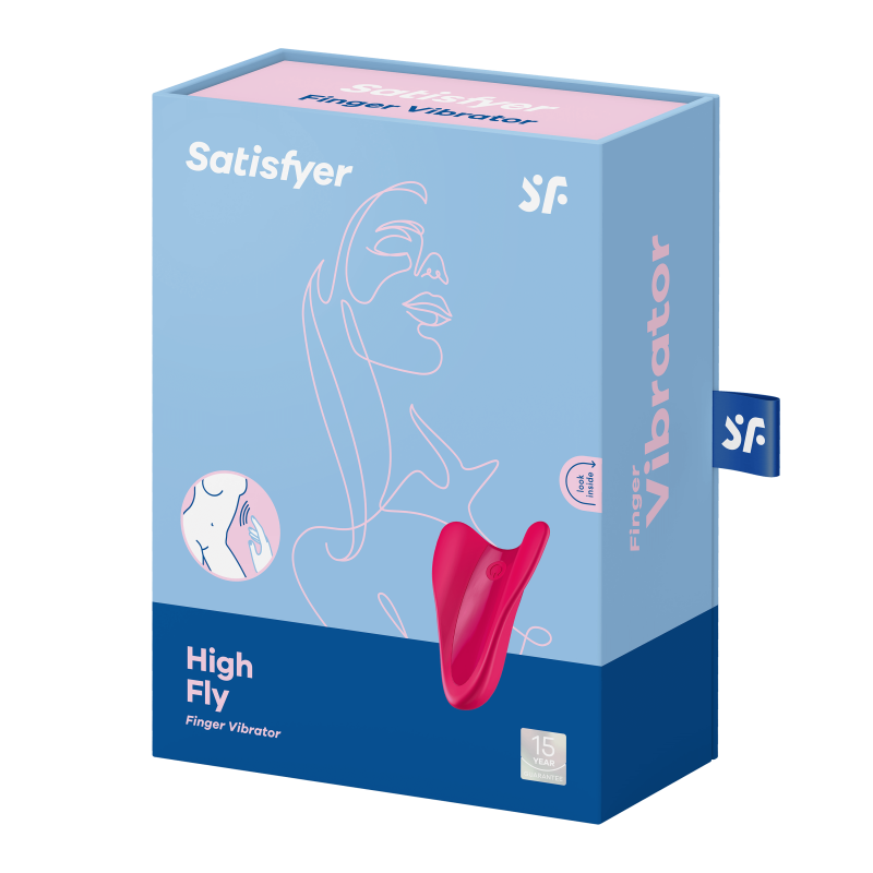 High fly - Finger vibrator - Rouge